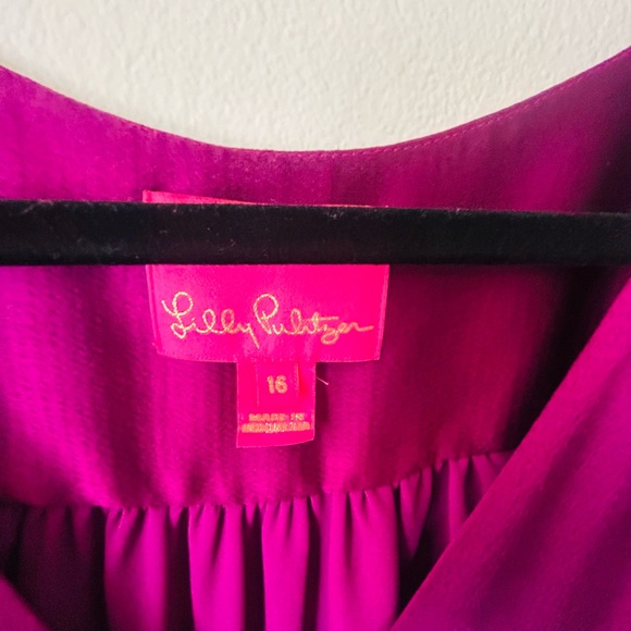 Lilly Pulitzer Fuchsia V-Neck Dress - Picture 4 of 5